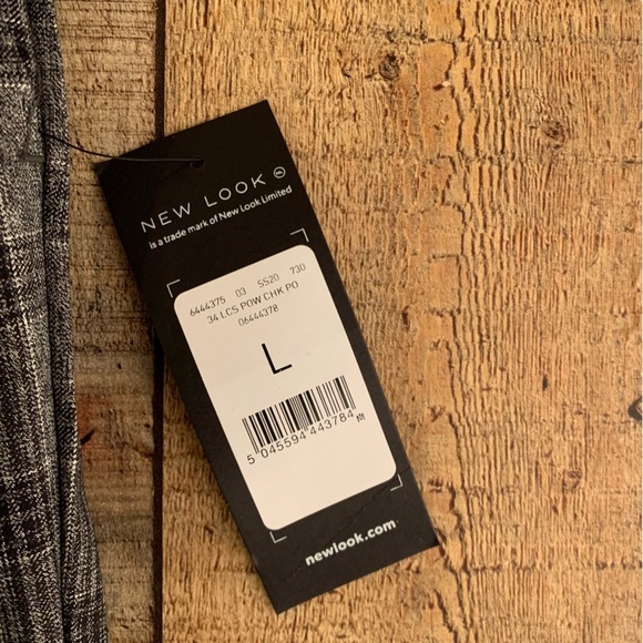 ASOS new look prince of wales check smart joggers in dark gray -L - Picture 2 of 9